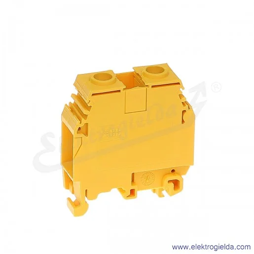 Złączka M35/16 przelotowa z zaciskami śrubowymi 6-35mm2; szerokość 16mm; żółta Złączka M35/16 przelotowa z zaciskami śrubowymi 6-35mm2; szerokość 16mm; żółta