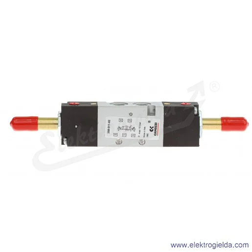 Zawór rozdzielający elektromagnetyczny 358-011-02, 5/2 bistabilny, G1/8, 1.5-10 Bar, 700 l/min, bez cewek Zawór rozdzielający elektromagnetyczny 358-011-02, 5/2 bistabilny, G1/8, 1.5-10 Bar, 700 l/min, bez cewek
