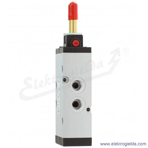 Zawór rozdzielający elektromagnetyczny 454-015-22, 5/2 monostabilny, G1/4, 2.5-10 Bar, 1250 l/min, bez cewki Zawór rozdzielający elektromagnetyczny 454-015-22, 5/2 monostabilny, G1/4, 2.5-10 Bar, 1250 l/min, bez cewki