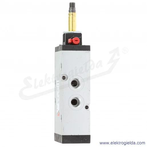 Zawór rozdzielający elektromagnetyczny 454-015-22IL, 5/2 monostabilny, G1/4, 2.5-10 Bar, 1250 l/min, wysterowanie ręczne za pomo Zawór rozdzielający elektromagnetyczny 454-015-22IL, 5/2 monostabilny, G1/4, 2.5-10 Bar, 1250 l/min, wysterowanie ręczne za pomo