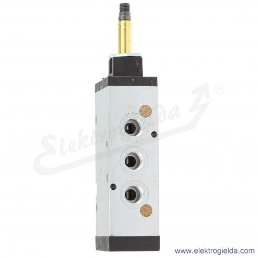 Zawór rozdzielający elektromagnetyczny 454-015-22IL, 5/2 monostabilny, G1/4, 2.5-10 Bar, 1250 l/min, wysterowanie ręczne za pomo Zawór rozdzielający elektromagnetyczny 454-015-22IL, 5/2 monostabilny, G1/4, 2.5-10 Bar, 1250 l/min, wysterowanie ręczne za pomo