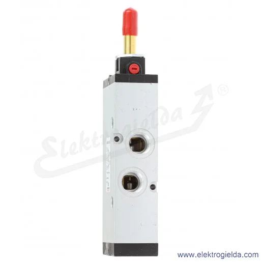 Zawór rozdzielający elektromagnetyczny 453-015-22, 5/2 monostabilny, G3/8, 2.5-10 Bar, 1800 l/min, bez cewki Zawór rozdzielający elektromagnetyczny 453-015-22, 5/2 monostabilny, G3/8, 2.5-10 Bar, 1800 l/min, bez cewki