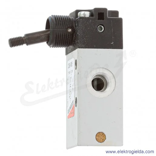 Zawór rozdzielający ręczny 338-905, 3/2 NC, monostabilny, G1/8, element sterujący dźwignia, -0.9-10 Bar, 700 l/min Zawór rozdzielający ręczny 338-905, 3/2 NC, monostabilny, G1/8, element sterujący dźwignia, -0.9-10 Bar, 700 l/min