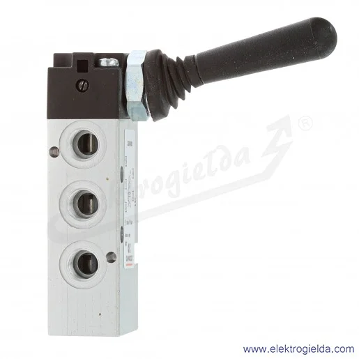 Zawór rozdzielający ręczny 358-900, 5/2 bistabilny, G1/8, element wykonawczy dźwignia, -0.9-10 Bar, 700 l/min Zawór rozdzielający ręczny 358-900, 5/2 bistabilny, G1/8, element wykonawczy dźwignia, -0.9-10 Bar, 700 l/min