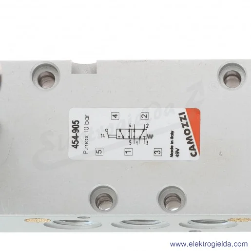 Zawór rozdzielający ręczny 454-905, 5/2 monostabilny, G1/4, element sterujący dźwignia, -0.9-10 Bar, 1250 l/min Zawór rozdzielający ręczny 454-905, 5/2 monostabilny, G1/4, element sterujący dźwignia, -0.9-10 Bar, 1250 l/min