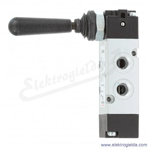 Zawór rozdzielający ręczny 378-905, 5/3 w pozycji środkowej odpowietrzony, G1/8, element wykonawczy dźwignia, -0.9-10 Bar, 500 l Zawór rozdzielający ręczny 378-905, 5/3 w pozycji środkowej odpowietrzony, G1/8, element wykonawczy dźwignia, -0.9-10 Bar, 500 l