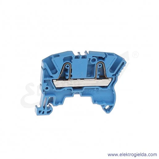 Złączka ZK4-BL przelotowa z zaciskami sprężynowymi 0,5-4mm2; szerokość 6mm; niebieska Złączka ZK4-BL przelotowa z zaciskami sprężynowymi 0,5-4mm2; szerokość 6mm; niebieska