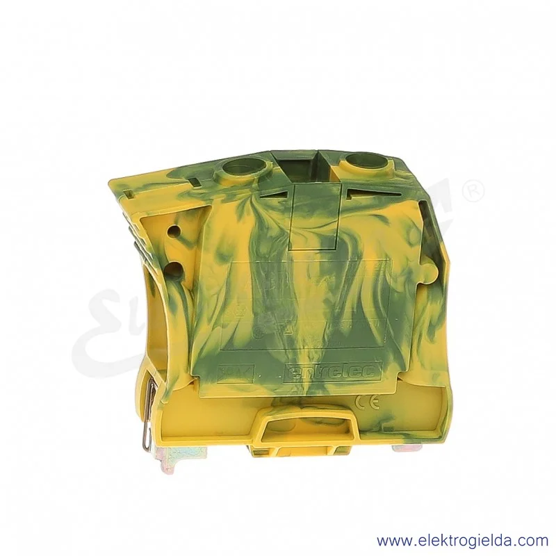 Złączka ZS35-PE przelotowa ochronna z zaciskami śrubowymi 6-35mm2; szerokość 16mm; żółto-zielona Złączka ZS35-PE przelotowa ochronna z zaciskami śrubowymi 6-35mm2; szerokość 16mm; żółto-zielona