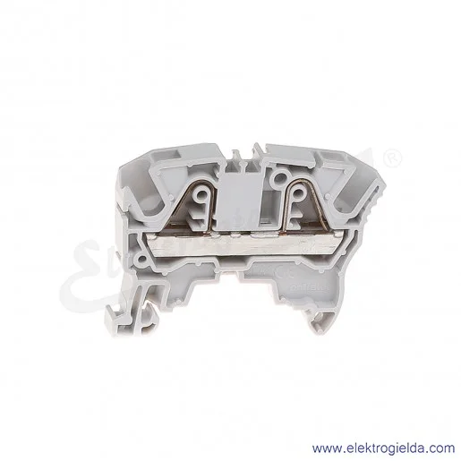 Złączka ZK6 przelotowa z zaciskami sprężynowymi 0,5-6mm2; szerokość 8mm; szara Złączka ZK6 przelotowa z zaciskami sprężynowymi 0,5-6mm2; szerokość 8mm; szara