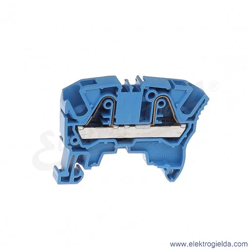 Złączka ZK6-BL przelotowa z zaciskami sprężynowymi 0,5-6mm2; szerokość 8mm; niebieska Złączka ZK6-BL przelotowa z zaciskami sprężynowymi 0,5-6mm2; szerokość 8mm; niebieska