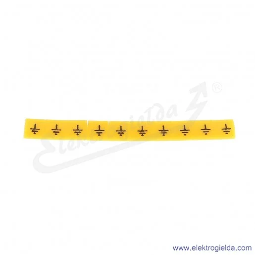 Oznacznik opisowy E04ZP-01020205400, OZ 1 *uziem*, żółty, 100szt Oznacznik opisowy E04ZP-01020205400, OZ 1 *uziem*, żółty, 100szt