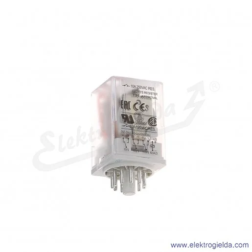 Przekaźnik elektromagnetyczny R15-2013-23-1125-WTLD 3P 125VDC Dioda LED + D Przekaźnik elektromagnetyczny R15-2013-23-1125-WTLD 3P 125VDC Dioda LED + D