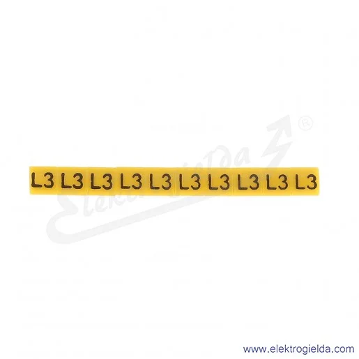 Oznacznik opisowy E04ZP-01020206200, OZ 1 *L3*, żółty, 100szt Oznacznik opisowy E04ZP-01020206200, OZ 1 *L3*, żółty, 100szt