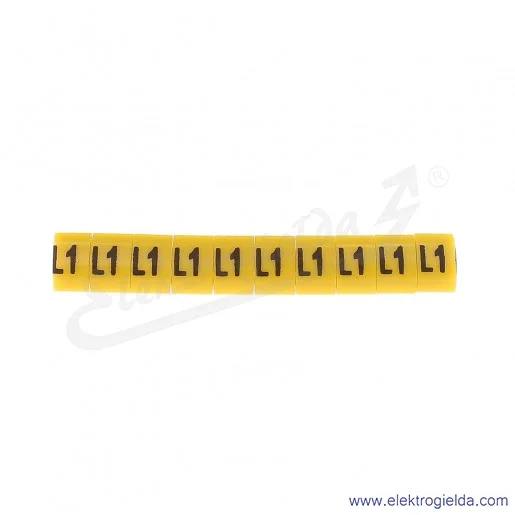 Oznacznik opisowy E04ZP-01020206000, OZ 1 *L1*, żółty, 100szt Oznacznik opisowy E04ZP-01020206000, OZ 1 *L1*, żółty, 100szt