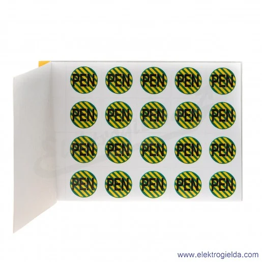 Znaki samoprzylepne E04ZP-02030403600, ZS D20/PEN, 10x20 sztuk, *PEN* Znaki samoprzylepne E04ZP-02030403600, ZS D20/PEN, 10x20 sztuk, *PEN*