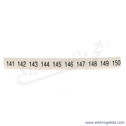 Oznacznik opisowy R34RR-02050202800, EZ-6B *141-150*, biały, 100szt Oznacznik opisowy R34RR-02050202800, EZ-6B *141-150*, biały, 100szt