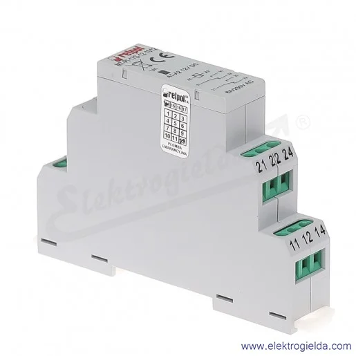 Przekaźnik elektromagnetyczny modułowy MT-PI-17S-12-1012 2P 12VDC Przekaźnik elektromagnetyczny modułowy MT-PI-17S-12-1012 2P 12VDC