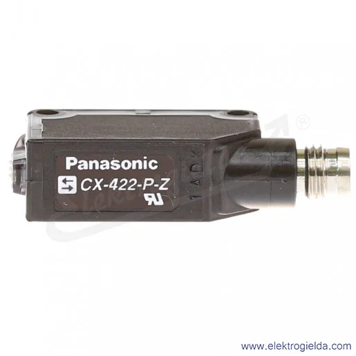 Czujnik odbiciowy CX-422-P-Z zasięg 0..800mm, PNP, zasilanie 12.24VDC, złącze męskie M8 Czujnik odbiciowy CX-422-P-Z zasięg 0..800mm, PNP, zasilanie 12.24VDC, złącze męskie M8