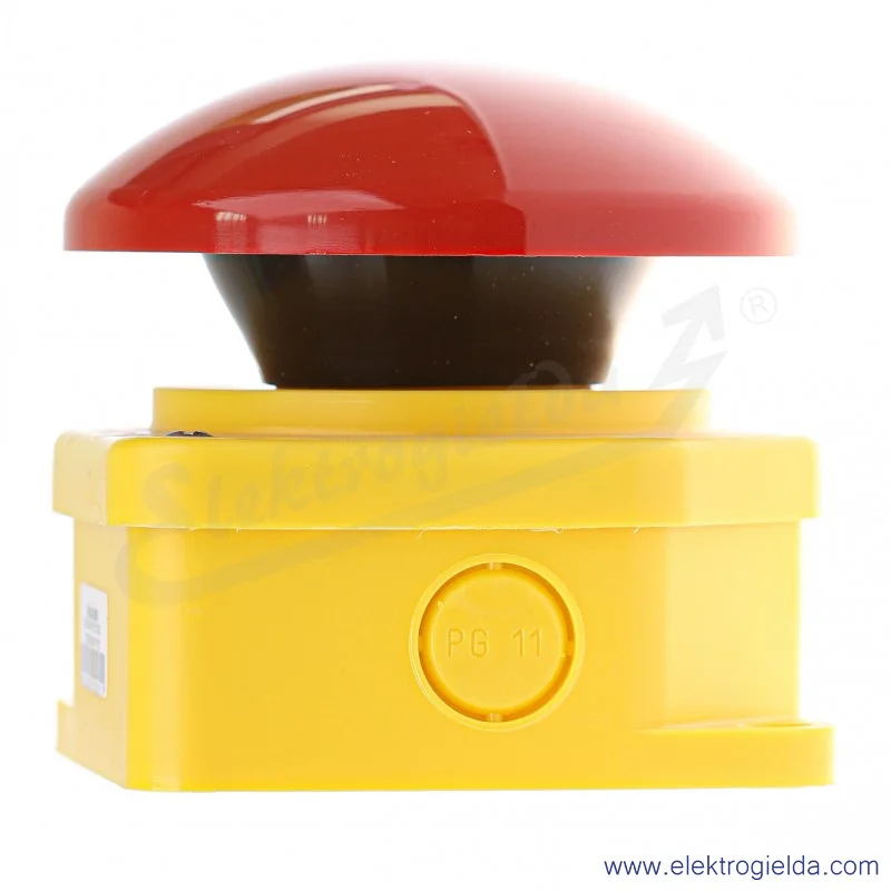 Przycisk grzybkowy EVG 90 1NC, czerwony grzybkowy, IP65, mocowanie 99x99mm Przycisk grzybkowy EVG 90 1NC, czerwony grzybkowy, IP65, mocowanie 99x99mm