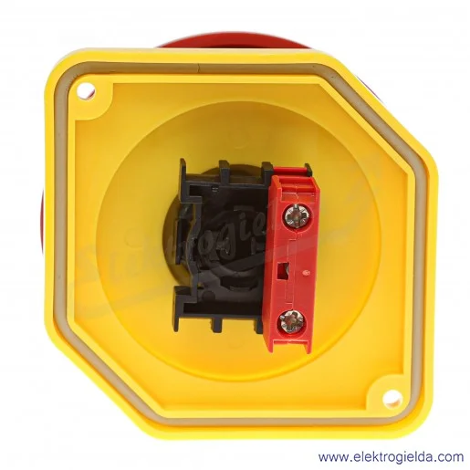 Przycisk grzybkowy EVG 90 1NC, czerwony grzybkowy, IP65, mocowanie 99x99mm Przycisk grzybkowy EVG 90 1NC, czerwony grzybkowy, IP65, mocowanie 99x99mm