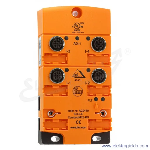 Aktywny moduł CompactLine AC2410 4 wejścia binarne, konektor M12, IP67, obudowa typu 1 Aktywny moduł CompactLine AC2410 4 wejścia binarne, konektor M12, IP67, obudowa typu 1