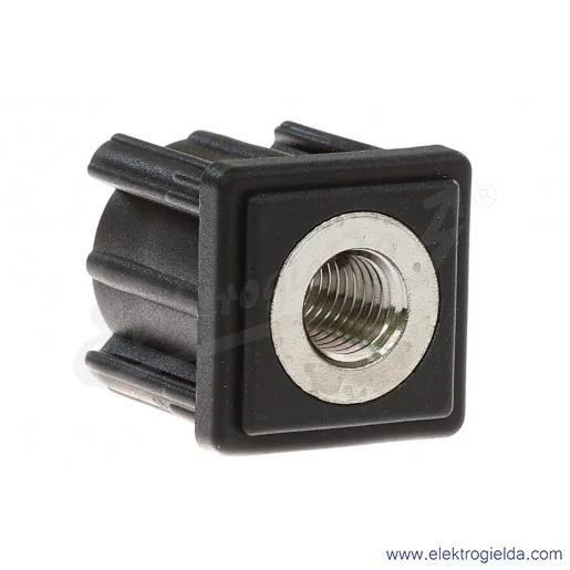 Wkładka do profili kwadratowych 319104 ND.Q-30X1.5-M12, 30x30mm, M12, wysokość 33mm Wkładka do profili kwadratowych 319104 ND.Q-30X1.5-M12, 30x30mm, M12, wysokość 33mm