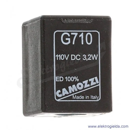 Cewka do elektrozaworu Camozzi G710, napięcie 110VDC, 3,5W Cewka do elektrozaworu Camozzi G710, napięcie 110VDC, 3,5W