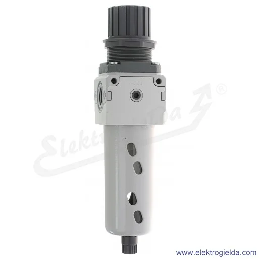 Filtroreduktor MC202-D00, G1/2, zakres regulacji 0.5-10 Bar, filtracja 25µm, przepływ 5250 l/min, ręczny spust kondenastu Filtroreduktor MC202-D00, G1/2, zakres regulacji 0.5-10 Bar, filtracja 25µm, przepływ 5250 l/min, ręczny spust kondenastu