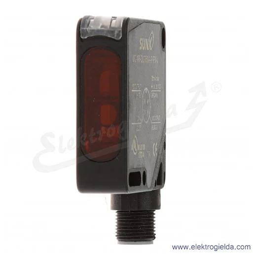 Czujnik odbiciowy LC-100-DL0060-A-P-PN-J laserowy, zasięg 0..600mm złącze M12 4P Czujnik odbiciowy LC-100-DL0060-A-P-PN-J laserowy, zasięg 0..600mm złącze M12 4P