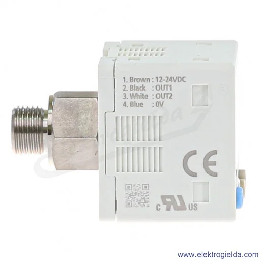 Czujnik ciśnienia DP102EP DP-102-E-P  -1..10bar, 2x wyjście PNP, zasilanie 12..24VDC, przyłącze G1/8