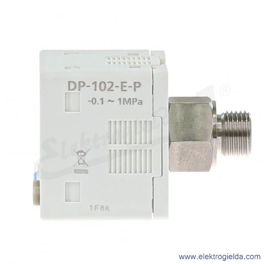 Czujnik ciśnienia DP102EP DP-102-E-P  -1..10bar, 2x wyjście PNP, zasilanie 12..24VDC, przyłącze G1/8