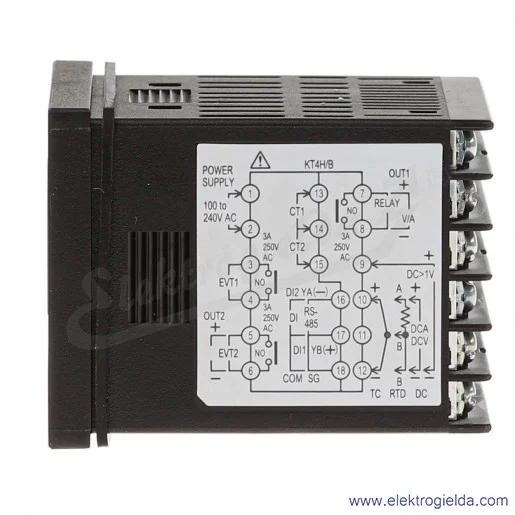 Regulator temperatury AKT4B111200 KT4B 230VAC, 2 wyjścia alarmowe Regulator temperatury AKT4B111200 KT4B 230VAC, 2 wyjścia alarmowe