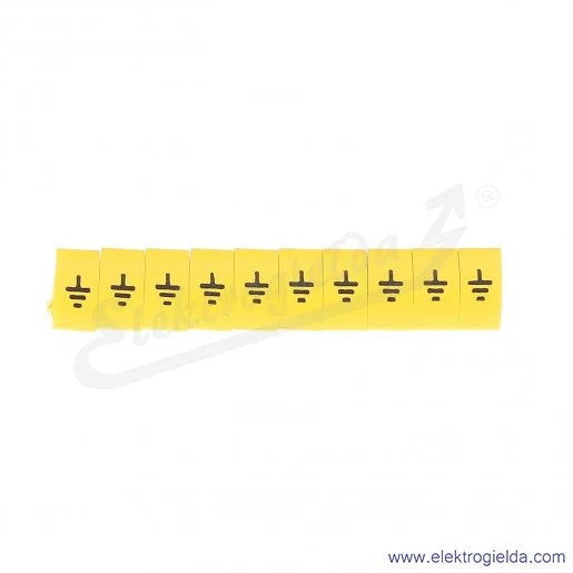 Znacznik opisowy E04ZP-01020504200, OZ 3 *uziem*, żółty, 100szt Znacznik opisowy E04ZP-01020504200, OZ 3 *uziem*, żółty, 100szt