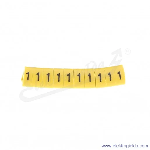 Oznacznik opisowy E04ZP-01020500200, OZ 3 *1* , żółty, 100 szt Oznacznik opisowy E04ZP-01020500200, OZ 3 *1* , żółty, 100 szt