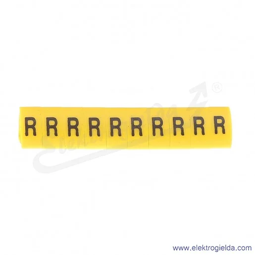Oznacznik opisowy E04ZP-01020502900, OZ 3 *R*, żółty, 100szt Oznacznik opisowy E04ZP-01020502900, OZ 3 *R*, żółty, 100szt