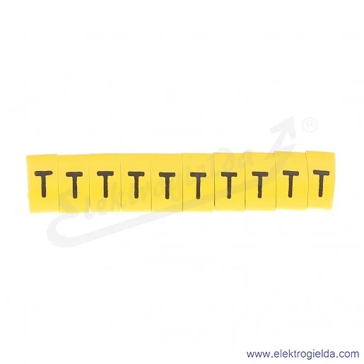 Oznacznik opisowy E04ZP-01020503100, OZ 3 *T*, żółty, 100szt Oznacznik opisowy E04ZP-01020503100, OZ 3 *T*, żółty, 100szt