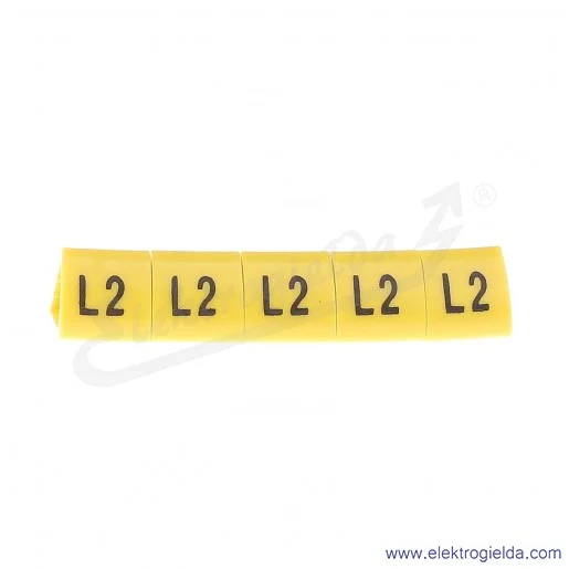 Oznacznik opisowy E04ZP-01020504800, OZ 3 *L2*, żółty, 100szt Oznacznik opisowy E04ZP-01020504800, OZ 3 *L2*, żółty, 100szt