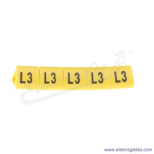 Oznacznik opisowy E04ZP-01020504900, OZ 3 *L3*, żółty, 100szt Oznacznik opisowy E04ZP-01020504900, OZ 3 *L3*, żółty, 100szt