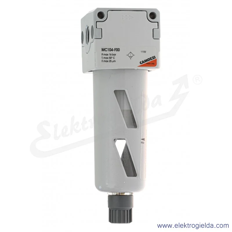 Filtr MC104-F00 G1/4, max 16bar, 25um, ręczny spust kondensatu Filtr MC104-F00 G1/4, max 16bar, 25um, ręczny spust kondensatu