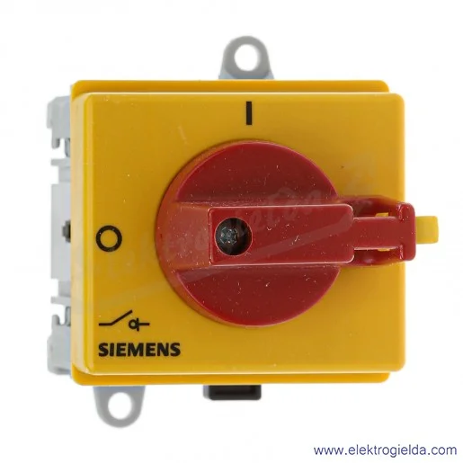 Rozłącznik główny 3LD2030-0TK13 3-BIEGUNOWY ; MOC: 5.5KW /AC-3 PRĄD: IU 16A MONTAŻ MODUŁOWY Z ŻÓŁTO-CZERWONYM POKRĘTŁEM Rozłącznik główny 3LD2030-0TK13 3-BIEGUNOWY ; MOC: 5.5KW /AC-3 PRĄD: IU 16A MONTAŻ MODUŁOWY Z ŻÓŁTO-CZERWONYM POKRĘTŁEM