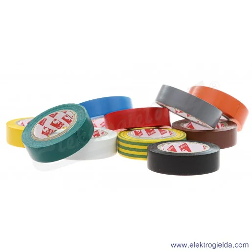 Taśmy izolacyjne 102952 mix 10 sztuk, szerokość 10mm, długość 15m Taśmy izolacyjne 102952 mix 10 sztuk, szerokość 10mm, długość 15m