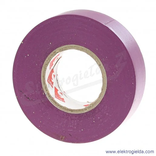 Taśma izolacyjna 103424 fioletowa, szerokość 19mm, długość 25m Taśma izolacyjna 103424 fioletowa, szerokość 19mm, długość 25m