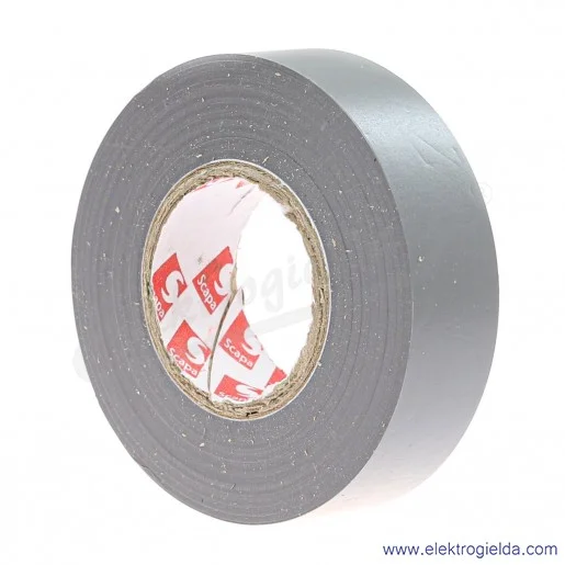 Taśma izolacyjna 102826 szara, szerokość 19mm, długość 25m Taśma izolacyjna 102826 szara, szerokość 19mm, długość 25m