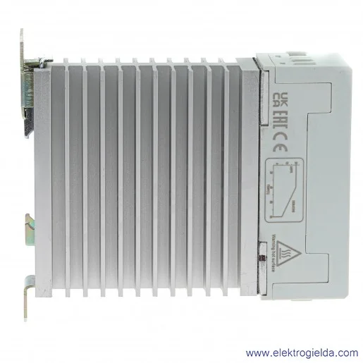 Przekaźnik półprzewodnikowy 2615985, RSR72-24D20-H 4-32VDC 20A 240VAC jednofazowy, załączanie w zerze z radiatorem na szynę TS35