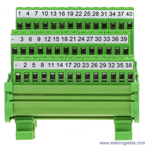 Listwa zaciskowa MF40MD-I MF40 40-pin + 40x śrubowych przyłączy Listwa zaciskowa MF40MD-I MF40 40-pin + 40x śrubowych przyłączy
