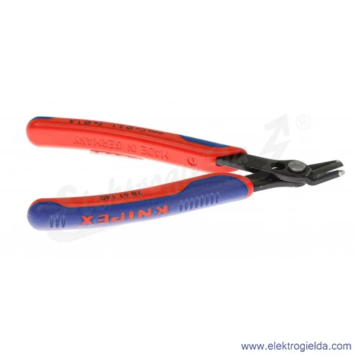 Szczypce 78 61 140 tnące boczne czernione ze sprężyną rozwierającą dla elektroników Szczypce 78 61 140 tnące boczne czernione ze sprężyną rozwierającą dla elektroników