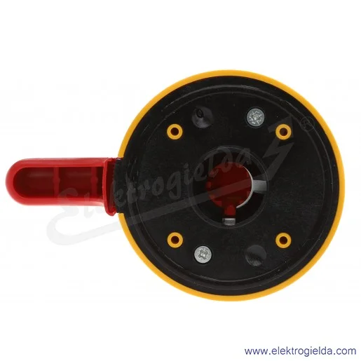 Pokrętło żółto-czerwone LK12YR VKE/KVKE z zaczepem AD OFF-ON Pokrętło żółto-czerwone LK12YR VKE/KVKE z zaczepem AD OFF-ON