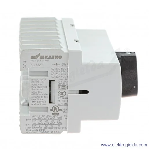 Przełącznik VV-KU 463 sieć-agregat 63A 4P Przełącznik VV-KU 463 sieć-agregat 63A 4P