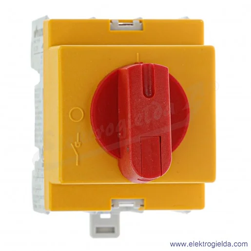 Rozłącznik modułowy KU 325/KYR 3P 25A żółto-czerwony Rozłącznik modułowy KU 325/KYR 3P 25A żółto-czerwony