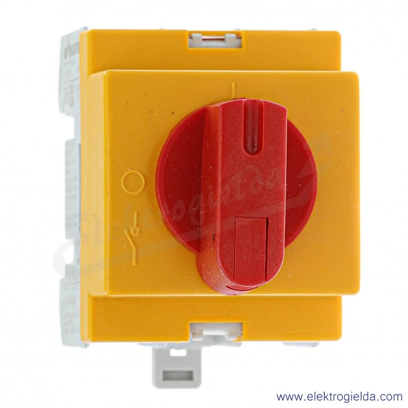 Rozłącznik modułowy KU 363/KYR 3P 63A żółto-czerwony 0-1 Rozłącznik modułowy KU 363/KYR 3P 63A żółto-czerwony 0-1
